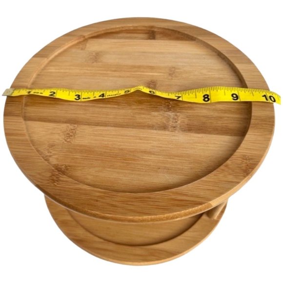 🌸4/$50🌸 Two-Tier Bamboo Lazy Susan Turntable - Picture 5 of 6
